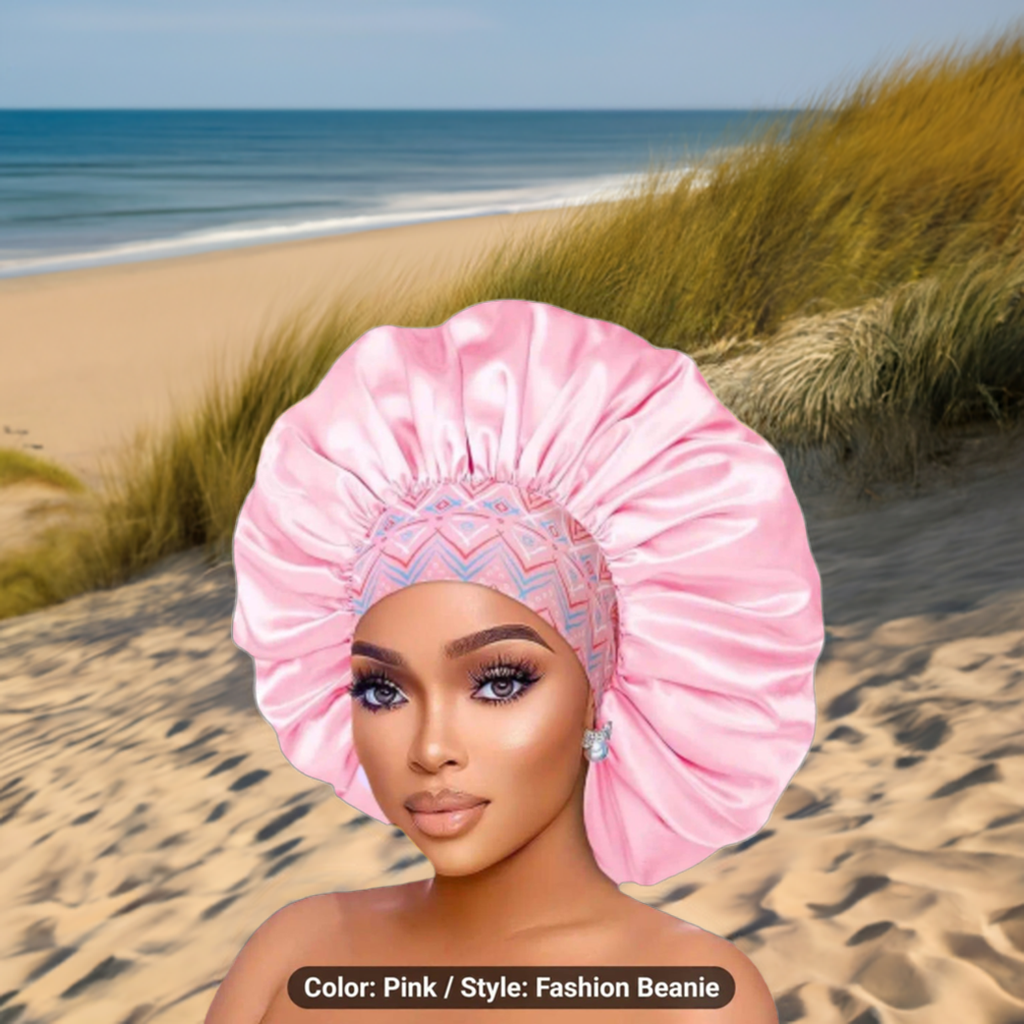 BABY PINK Large satin bonnet Haircare Comfort