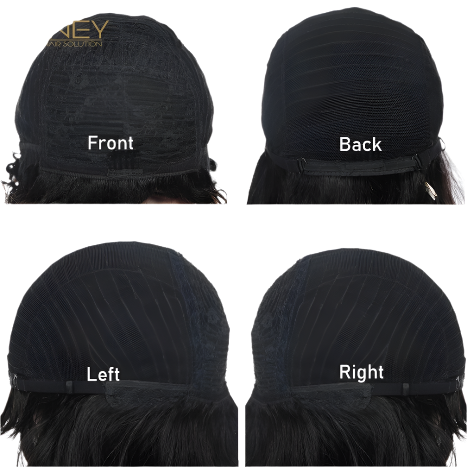 Short Bob Wig Straight Human Hair Wigs With Bangs Non Lace Front Wigs For Women Pixie Cut Wig Natural Color Full Machine Made