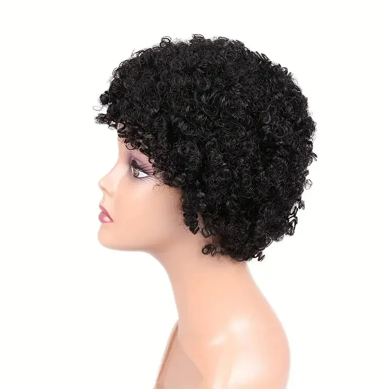 Pixie Cut Wig Human Hair Short Human Hair Wigs for Back Women Short Cut Machine Made