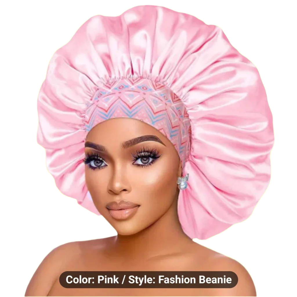BABY PINK Large satin bonnet Haircare Comfort