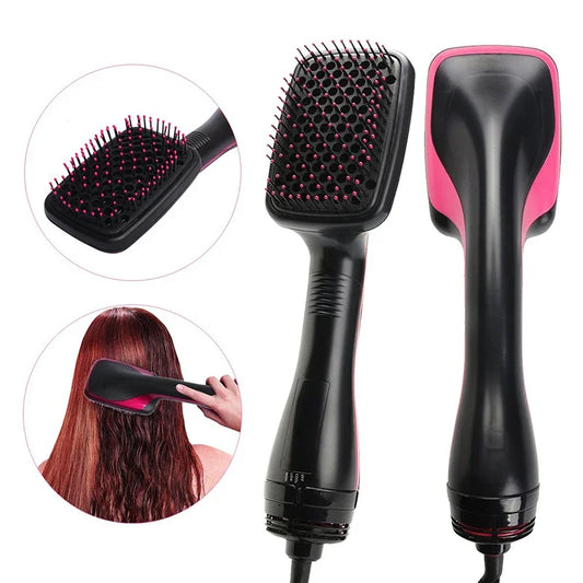 Hot Selling 2-In-1 Negative Ion Hot Air Comb Portable Integrated Negative Ion Hot Air Comb Household Hair Styling Tool