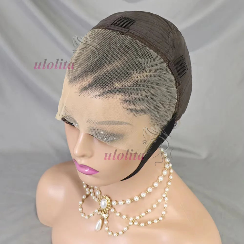 13x4 Lace Frontal Short Afro Kinky Curly Bob Braided Hair Wig 8 Inch Black Human Hair Wigs PrePlucked Bouncy Curly Wig for Women