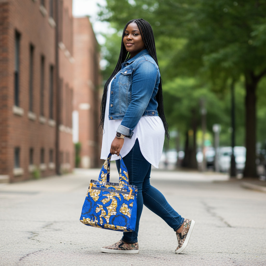 Colourful Ankara Tote | Handmade African