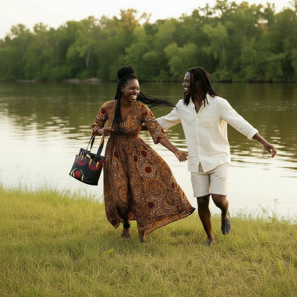 Colourful Ankara Tote | Handmade African